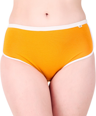 XJARVIS Striped Women Yellow Gym Shorts