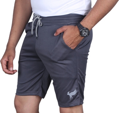 VEYNIZ Printed Men Dark Grey Sports Shorts