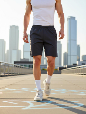 AARKY CLOTHING Solid Men Dark Grey Sports Shorts