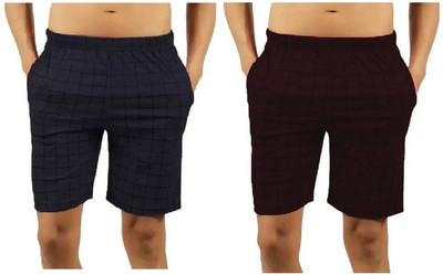 CAPTMARTIN Checkered Men Multicolor Bermuda Shorts