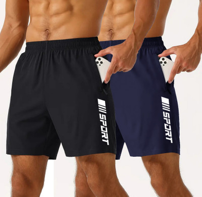 AVOLT Printed Men Multicolor Basic Shorts