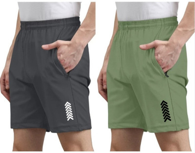 skyrow Color Block Men Multicolor Regular Shorts