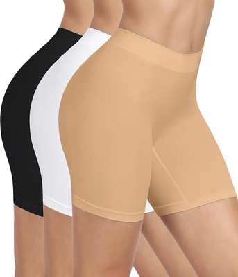 Women White, Beige, Black Regular Shorts