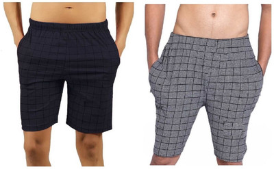 CAPTMARTIN Checkered Men Multicolor Bermuda Shorts