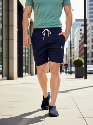 IRCON Solid Men Black Regular Shorts