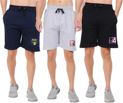 ONCH Solid Men Multicolor Bermuda Shorts
