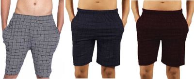 CAPTMARTIN Checkered Men Multicolor Bermuda Shorts