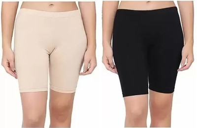 IKHLAS Solid Women Multicolor Cycling Shorts