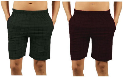 CAPTMARTIN Checkered Men Multicolor Bermuda Shorts