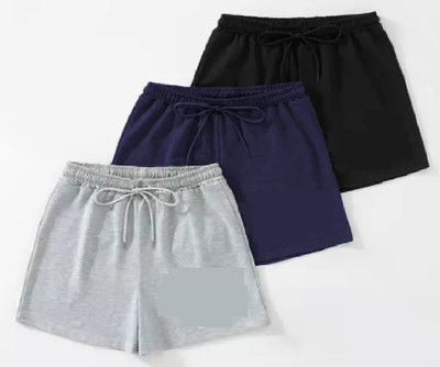 RIZIM CLOTHING Solid Women Multicolor Casual Shorts