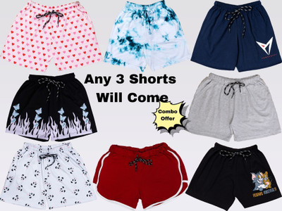POWERmerc Printed Women Multicolor Regular Shorts