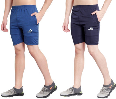 Golazo Solid Men Blue Regular Shorts