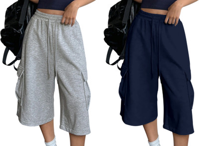 CHHOTE NAWAB Solid Women Three Fourths