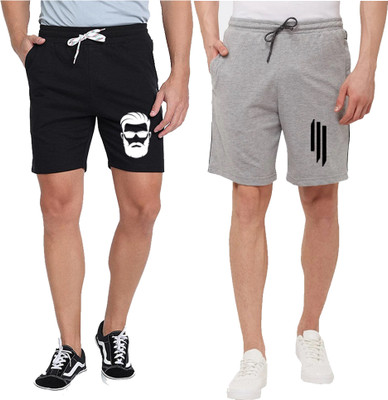 ACTIVEMENS Graphic Print Men Multicolor Basic Shorts