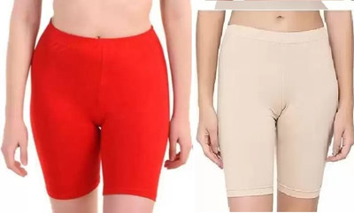 IKHLAS Solid Women Multicolor Cycling Shorts