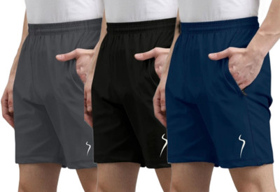 karwa Solid Men Multicolor Sports Shorts