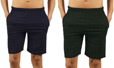 CAPTMARTIN Checkered Men Multicolor Bermuda Shorts