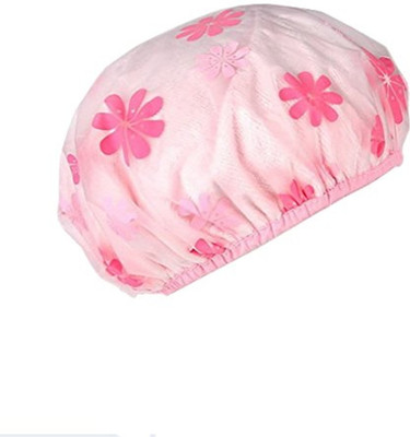 Glamezone Cap set of 3 Reusable Waterproof Elastic Free-Size Bathroom Shower Caps