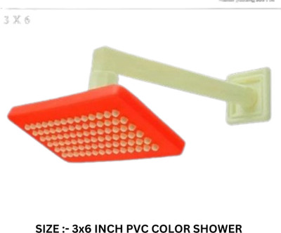 GETCHI PVC 3X6 Fenny Colorful Shower Set with PVC Arm Complete Shower Set Shower Head