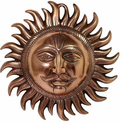 Vivan Creation SURYA NRAYAN Decorative Showpiece  -  25 cm(Metal, Copper)