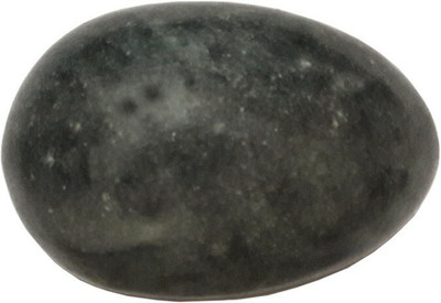 NAVYAKSH Natural Grey Marble Stone Shaligram Shivling Shiva Ling Stone, shaligram bhagwan Decorative Showpiece  -  5 cm(Marble, Black)