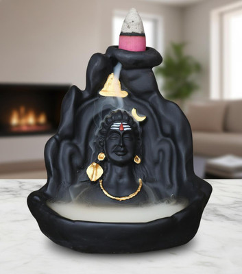 ShopGlobal ADIYOGI 2 10 cm Religious Idol & Figurine(Polyresin, Black)
