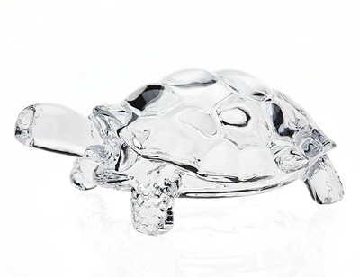 Prego tortoise-small Decorative Showpiece  -  5 cm(Crystal, Clear)