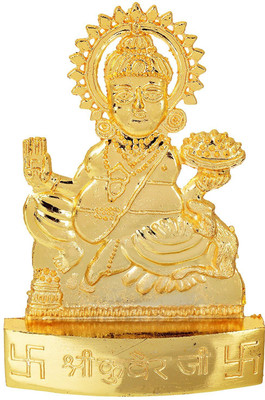 SHRI ASTHA VINAYAK Decorative Showpiece  -  7 cm(Ceramic, Gold)