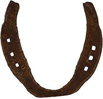 KRIWIN BLACK HORSE SHOE RING/KAALA GHODA RING Decorative Showpiece - 10 cm (Iron) Decorative Showpiece  -  10 cm(Iron, Brown)