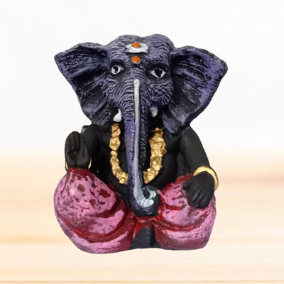 JRG LORD GANESHA IDOL (10 cms x 6 cms x 11 cms) Decorative Showpiece  -  11 cm(Polyresin, Multicolor)