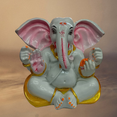 JRG LORD GANESHA IDOL(22 cms x 9 cms x 19 cms) Decorative Showpiece  -  19 cm(Polyresin, Multicolor)