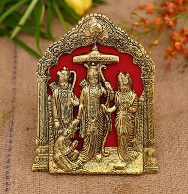 SHRI ASTHA VINAYAK Decorative Showpiece  -  21.5 cm(Aluminium, Gold, Red)