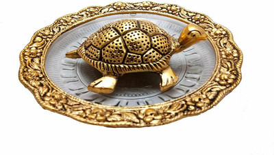 SHRI ASTHA VINAYAK Decorative Showpiece  -  13.6 cm(Metal, Gold)