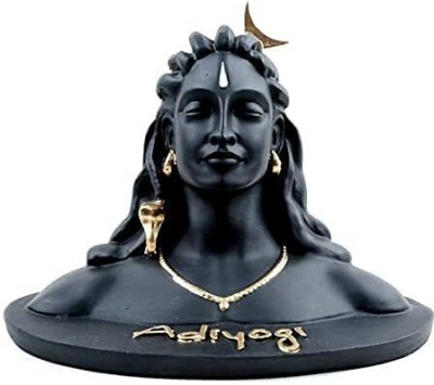 ADIYOGI F Lord Adiyogi Mahadev Shiv Shankara Showpiece for Car Dashboard, Home,Puja Room Decorative Showpiece  -  10 cm(Polyresin, Black)