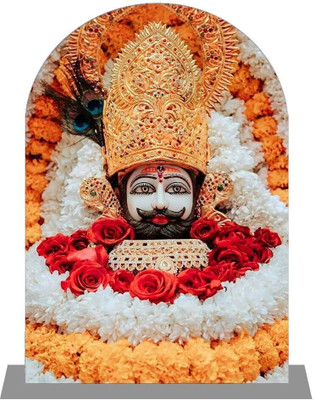 Jagdambey gifts Khatu Shyam Car Showpiece Decorative Showpiece  -  10 cm(Wood, Multicolor)