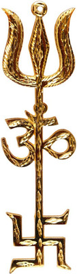 VALUE CRAFTS Original Tri- 8 inch Decorative Showpiece - 21 cm (Brass, Gold) Decorative Showpiece  -  20.799999999999997 cm(Brass, Gold)