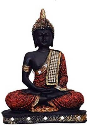 skmultistoreworld skmultistoreworld Showpiece samadhi buddha 22 cm x 15 cm best for home decor Decorative Showpiece  -  7 cm(Resin, Red)