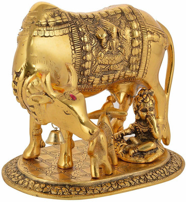 SHRI ASTHA VINAYAK Decorative Showpiece  -  14 cm(Metal, Gold)