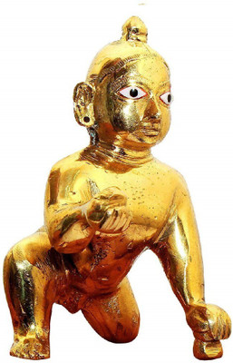 SHRI ASTHA VINAYAK Decorative Showpiece  -  10.16 cm(Brass, Gold)