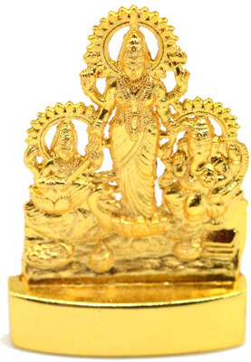 SHRI ASTHA VINAYAK Decorative Showpiece  -  7 cm(Brass, Gold)