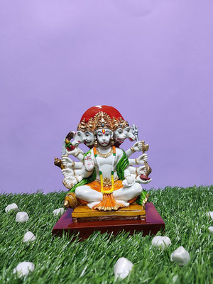 Pratima PRATIMA PANCHUMANI HANUMAN FOR HOME DECOR & GIFT Decorative Showpiece  -  16.5 cm(Resin, Orange)