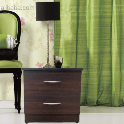 Farnichar 2Drawer Engineered Wood Bedside Table(Finish Color - Switch dark, Pre-assembled)