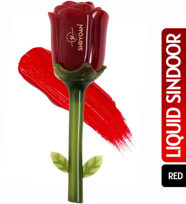 Shryoan Authentic Rose Liquid Sindoor | Smudge-free Elegant Finish & long Lasting color Sindoor(Red)