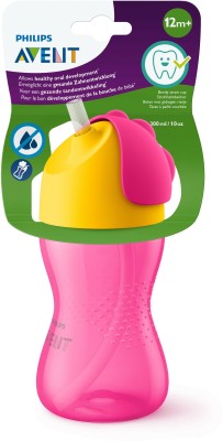 Philips Avent SCF798/00 BENDY STRAW CUP 10OZ 12M+(Pink or Green)