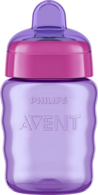 Philips Avent Spout Cup SCF553/03 | 9M+ age | BPA free | Pack of 1(Pink, Purple)