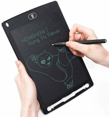 TANISHKA EXPORT 8.5 Inch LCD Electronic Drawing & Writing E-slate, Eraser & Locking Feature with Stylus for Students & Office Employees Work Note Pad(Black)