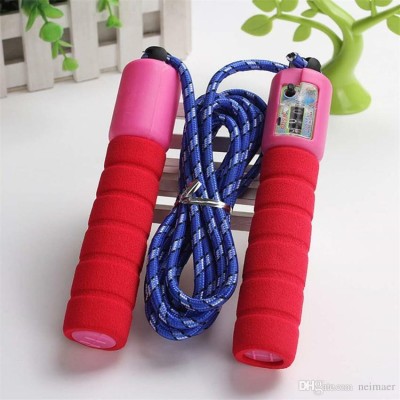 smile4u Adjustable Jump Rope Skipping Rope with Counter for Indoor(pack of 1) Freestyle Skipping Rope(Multicolor, Length: 265 cm)