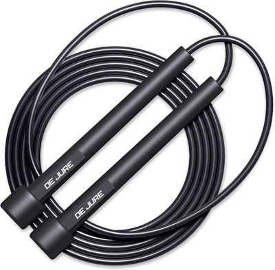 HOUSE OF COMMON Adjustable Skipping Rope for Kids, Women & Men Freestyle Skipping Rope(Black, Length: 272 cm)