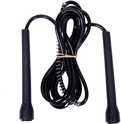 HOUSE OF COMMON WEIGHT LOSS PROGRAM Men & Women - With thin handle Speed Skipping Rope Freestyle Skipping Rope(Black, Length: 270 cm)