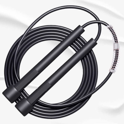 GJSHOP Pencil Jump Rope, Speed Skipping Rope for Men and Women Freestyle Skipping Rope(Black, Length: 265 cm)